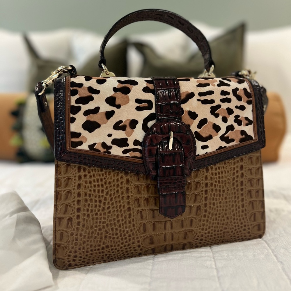 RARE Brahmin calf hair cheetah handbag